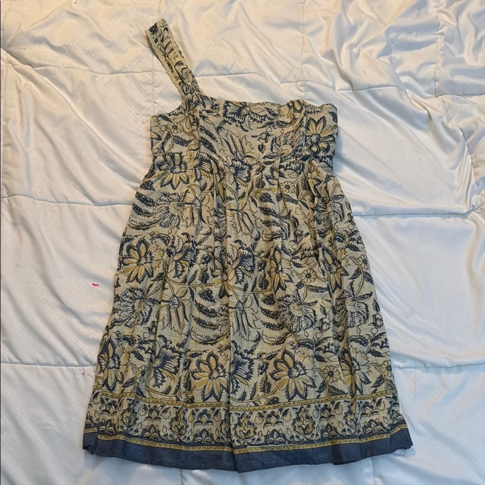 Free People Smocked One Shoulder Tunic
